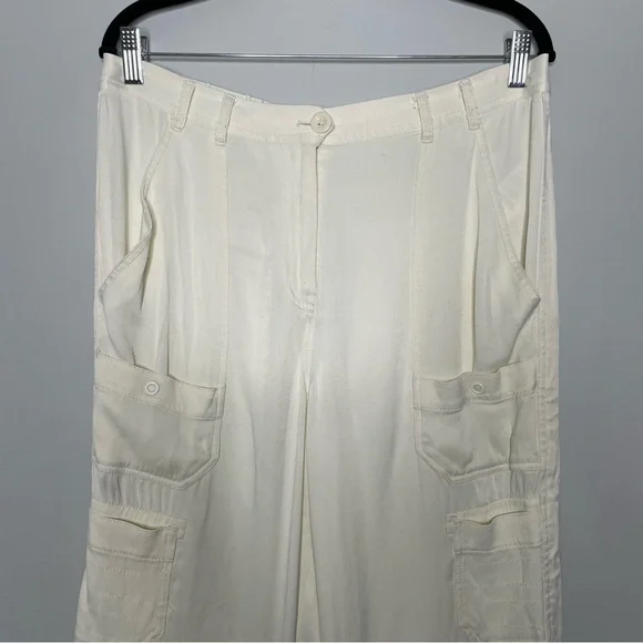 Anthropologie Cream Ankle Pants - Picture 5 of 9